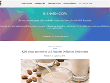Tablet Screenshot of kde-espana.org